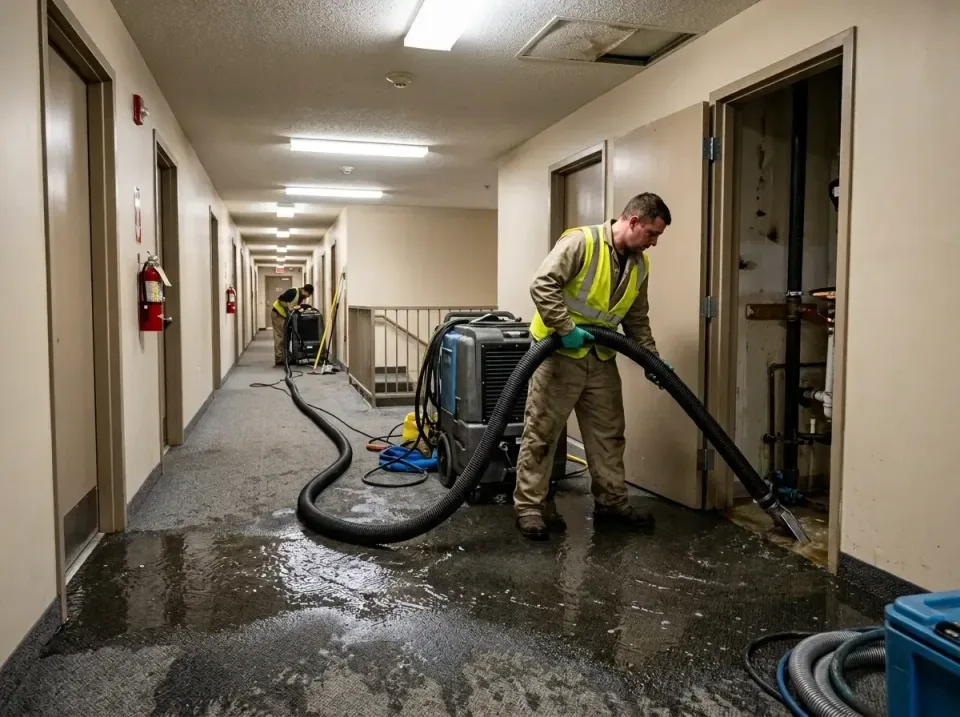 multi-unit-apartment-hallway-f-005 — frequently asked questions, Emergency Burst Pipe Water Extraction & Removal in Genoa, IL